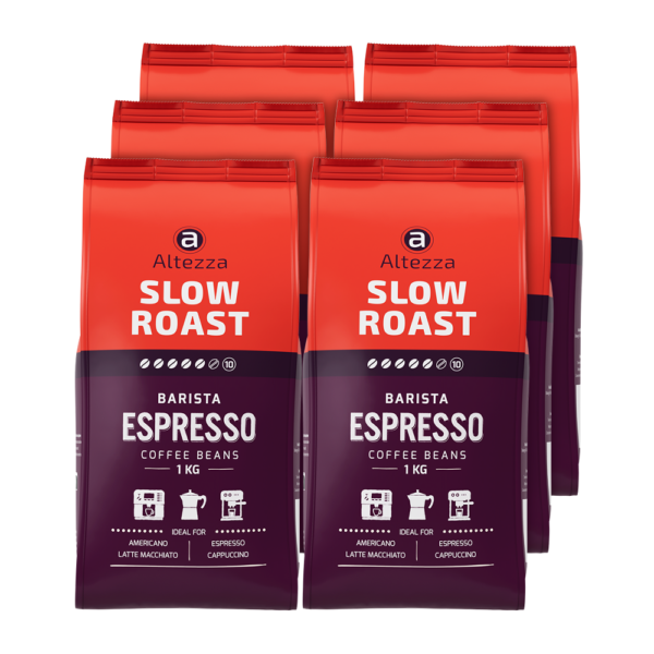 Altezza Slow Roast Espresso koffiebonen voordeelpakket - 6 x 1 kg