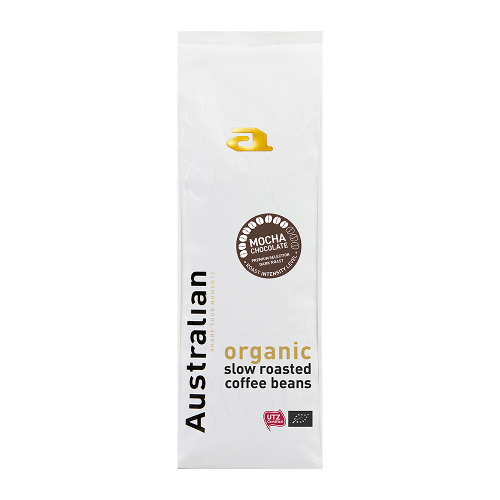 Australian Organic Mocca Chocolate koffiebonen - 750 gram