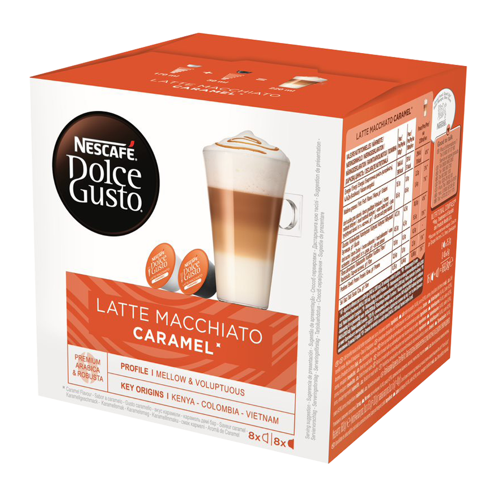 Dolce Gusto Latte Macchiato Caramel - 2 x 8 cups