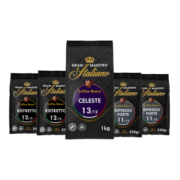 Gran Maestro Italiano proefpakket intense smaken koffiebonen - 2 kg