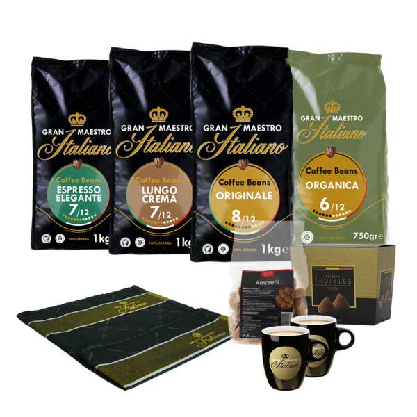Gran Maestro Italiano verfijnde smaken koffiebonen pakket