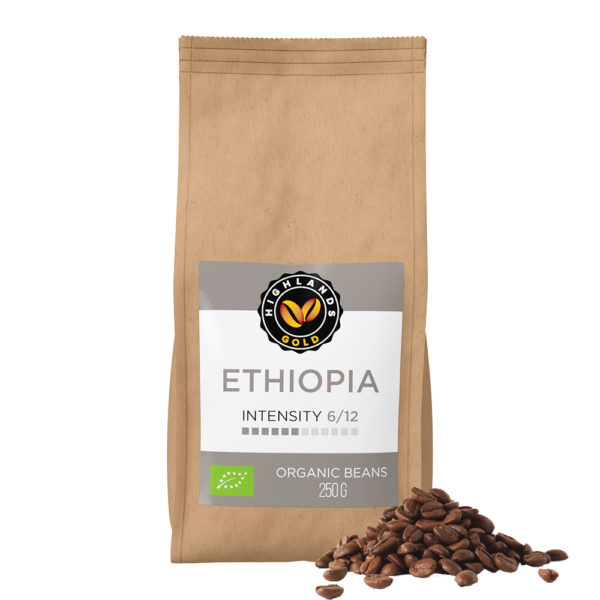 Highlands Gold Ethiopia koffiebonen - 250 gram