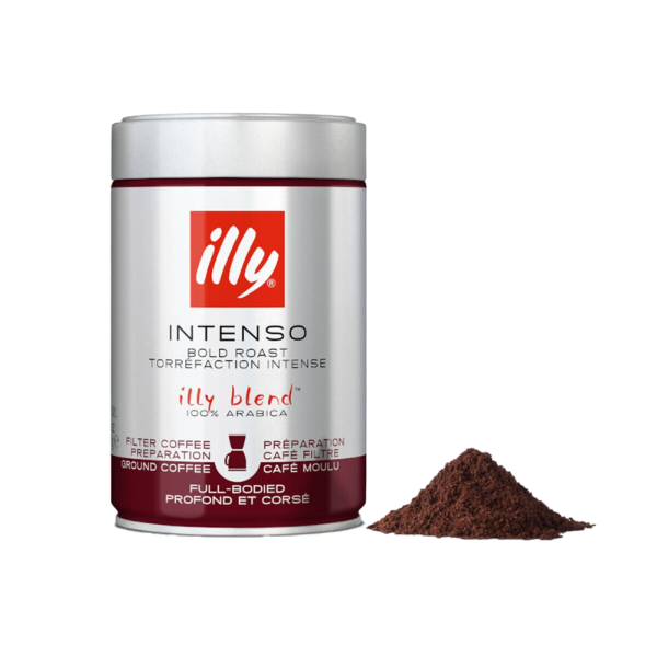 illy Intenso donkere branding gemalen koffie - 250 gram
